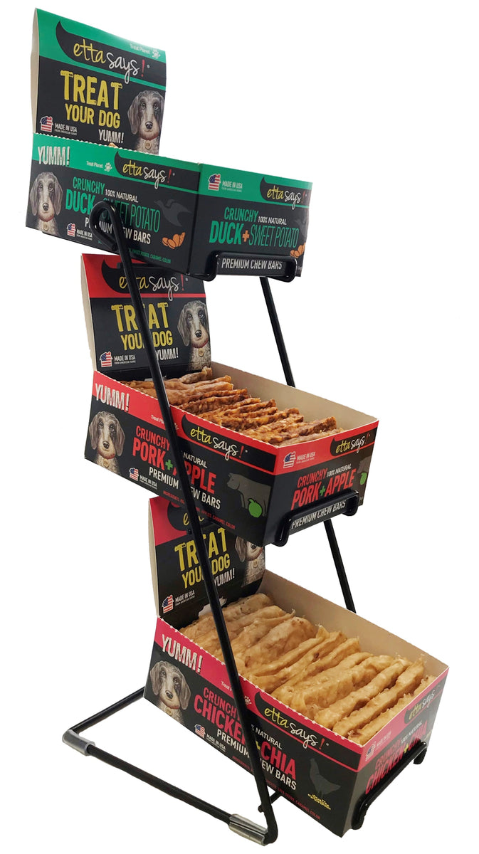 Etta Says! Chews POS Stand for 4in Chews & Bars