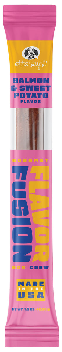 Etta Says! Flavor Fusion Dog Chew Salmon and Sweet Potato 1.5 oz 12ct
