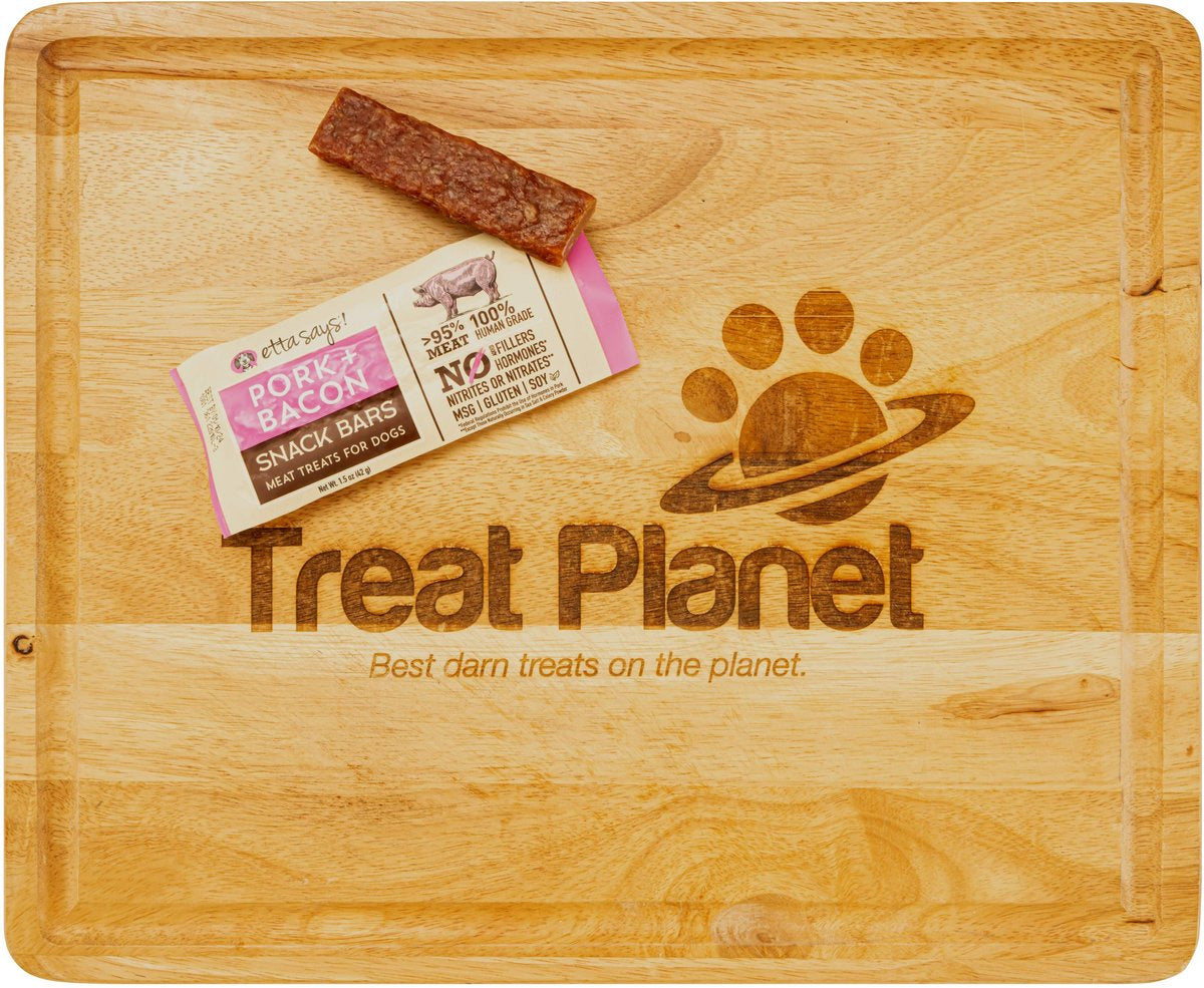 Etta Says! Meat Snack Bar Pork + Bacon Dog Chew 1.5oz (Case of 12)