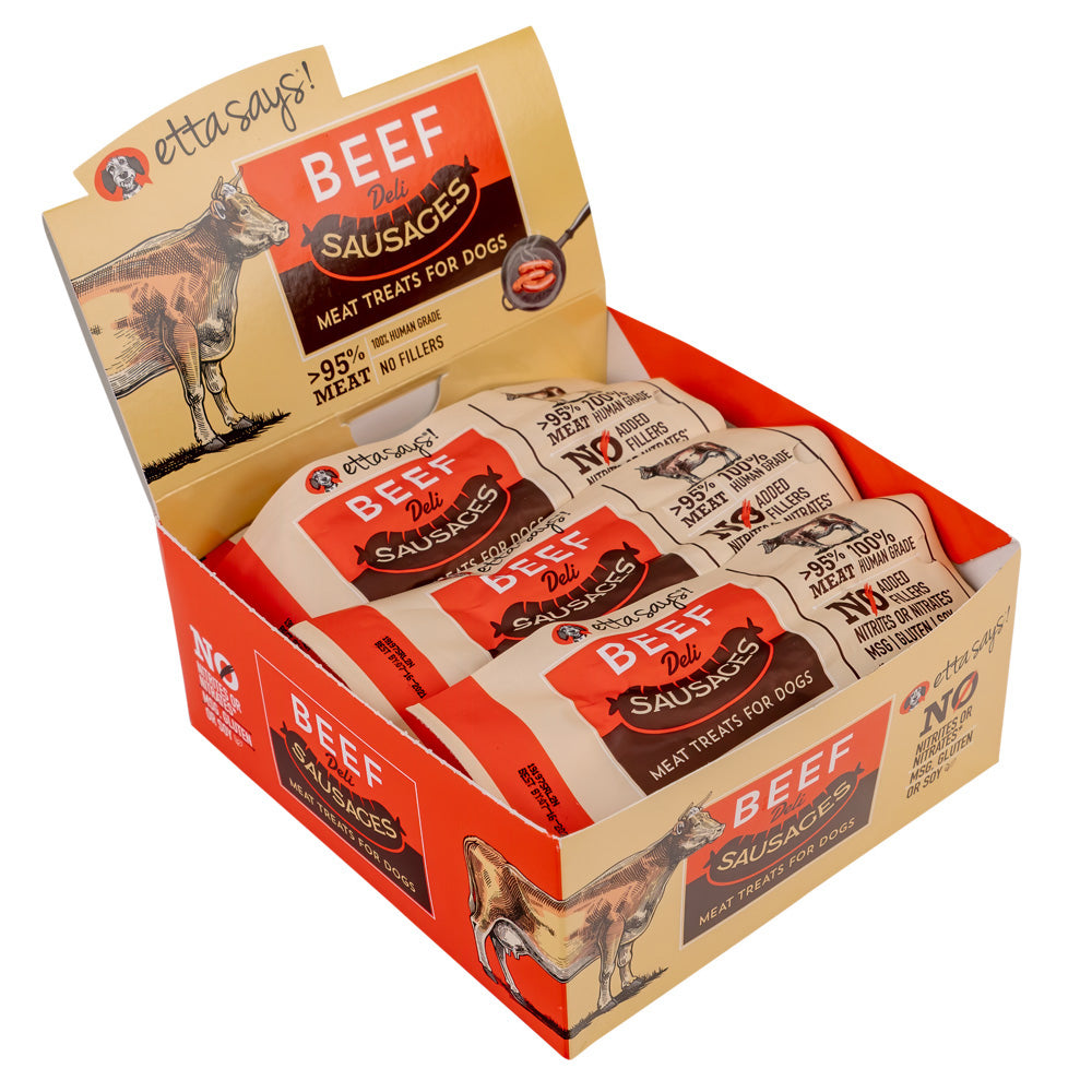 Etta Says! Sausage Link Beef Dog Chew 1.25oz (Case of 12)