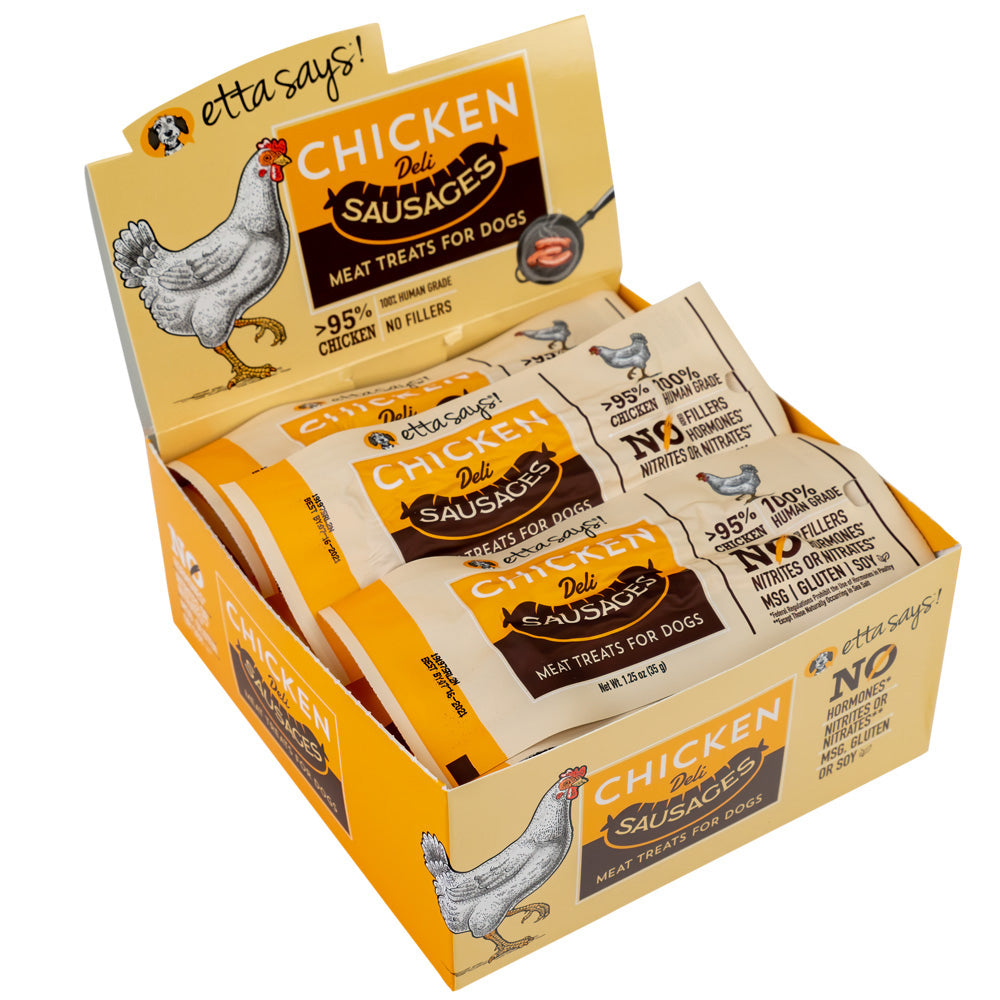 Etta Says! Sausage Link Chicken Dog Chew 1.5oz (Case of 12)