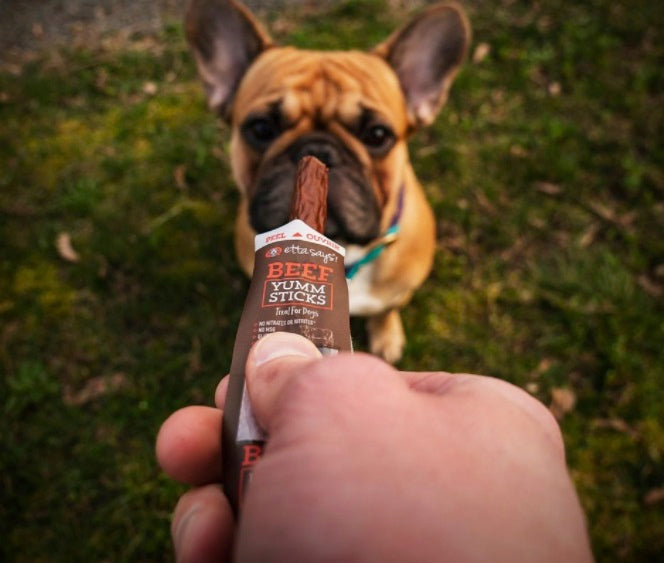 Etta Says! Beef Yumm Sticks Dog Chew Display Box 24ct