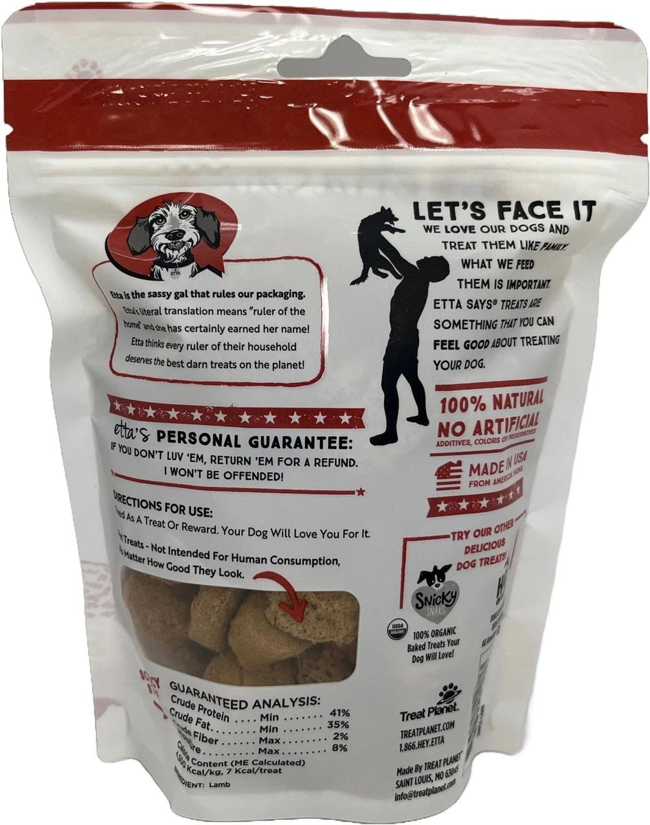 Etta Says! Eat Simple! 100% Freeze Dried Dog Treats Lamb 2.5oz