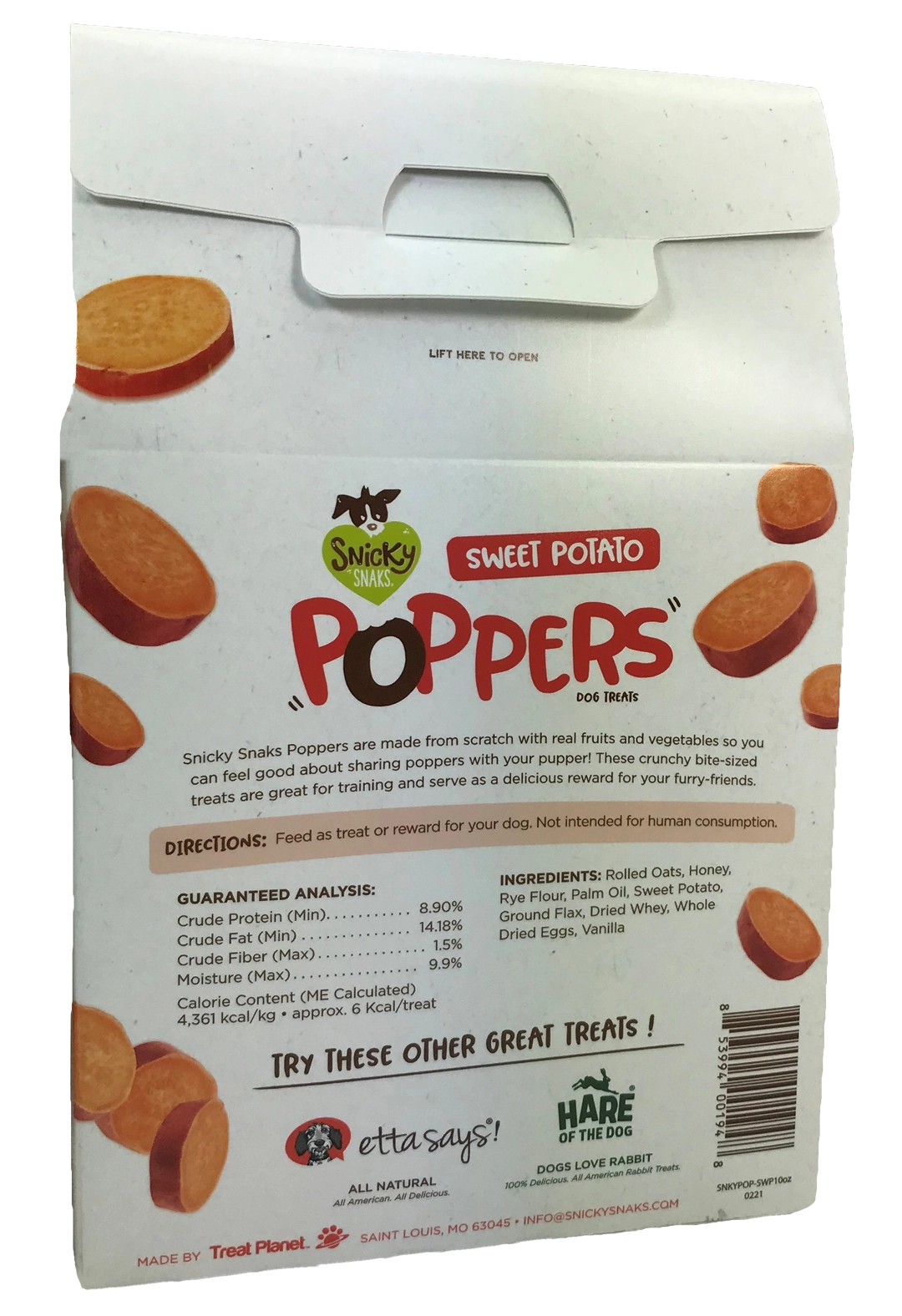 Snicky Snaks Sweet Potato Poppers Treat 10 oz