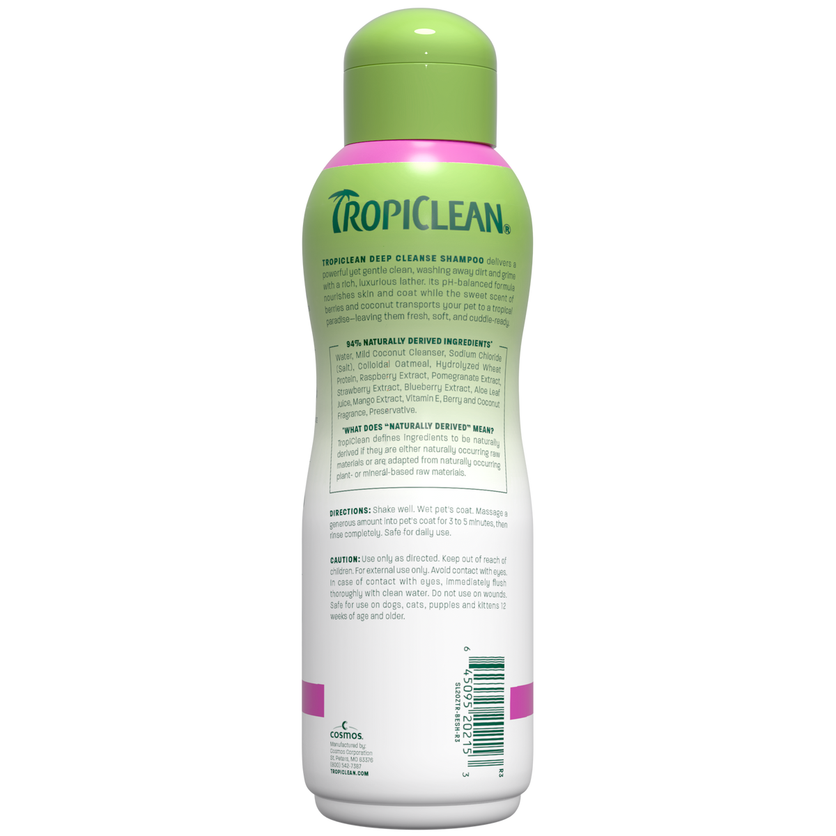 TropiClean Berry + Coconut Deep Cleansing Pet Shampoo, 20oz