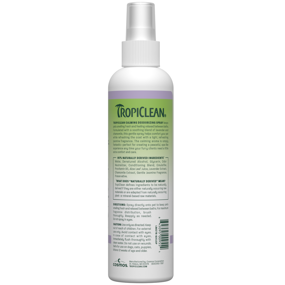 TropiClean Gentle Jasmine Calming Pet Spray, 8oz