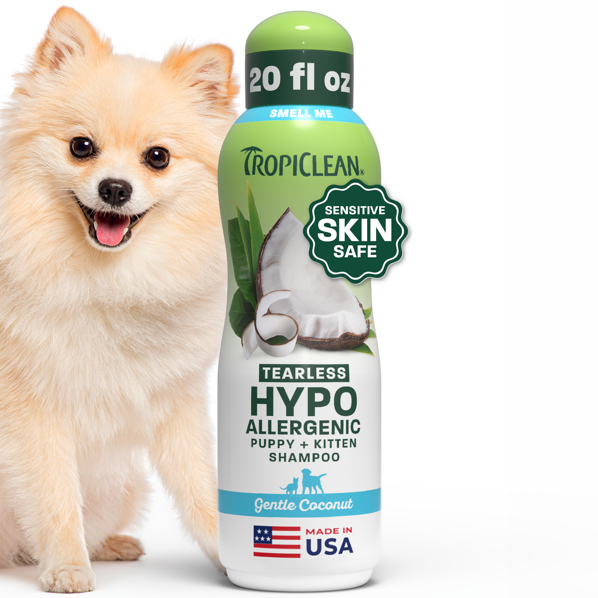 TropiClean Hypoallergenic Puppy & Kitten Shampoo, 20oz