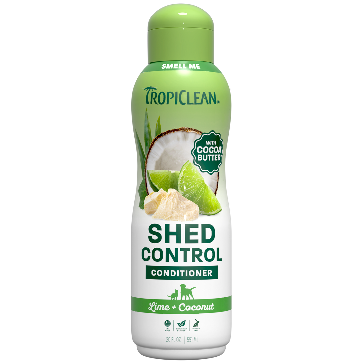 TropiClean Lime + Coconut Shed Control Pet Conditioner, 20oz