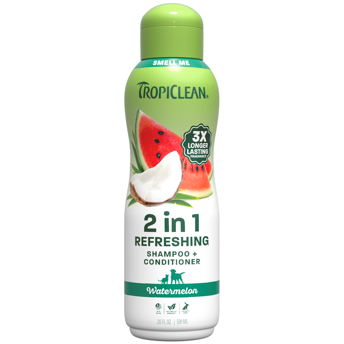 TropiClean Watermelon Refreshing Pet Shampoo & Conditioner, 20oz