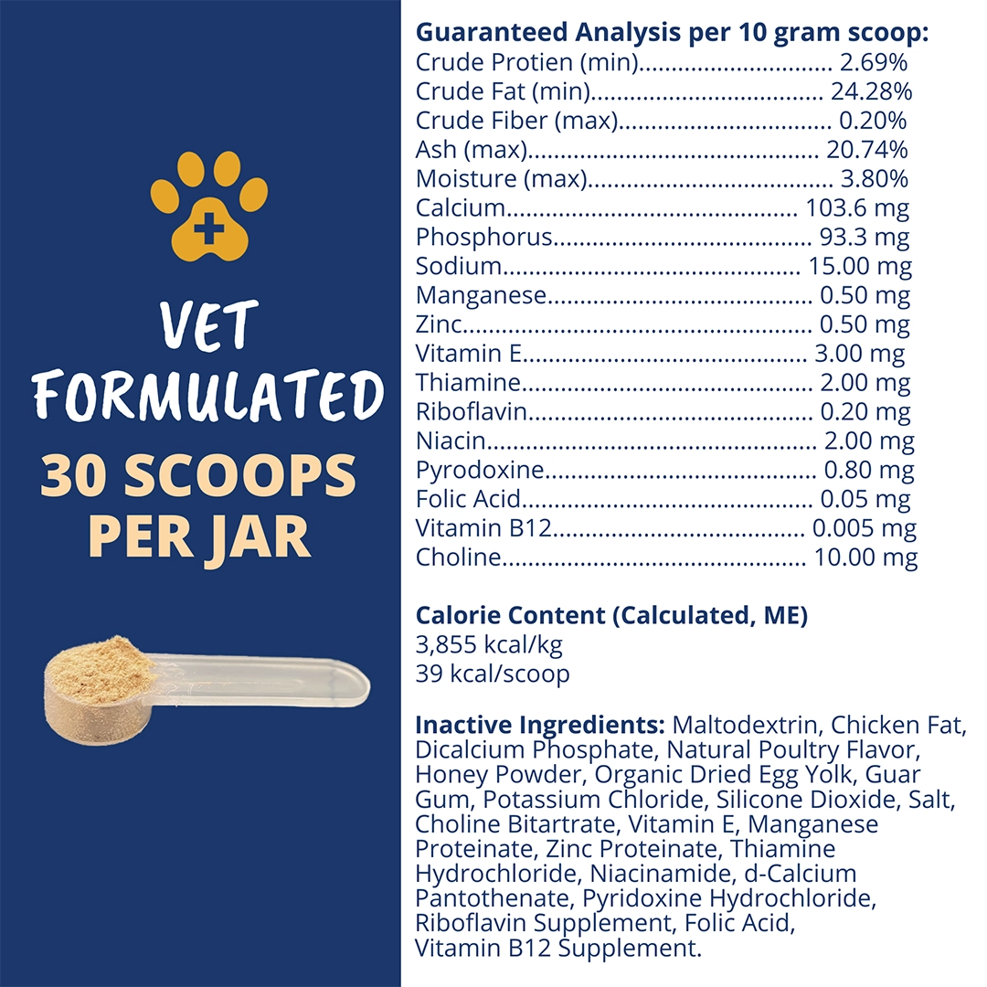 Under the Weather High Calorie Powder for Dogs 10.58oz