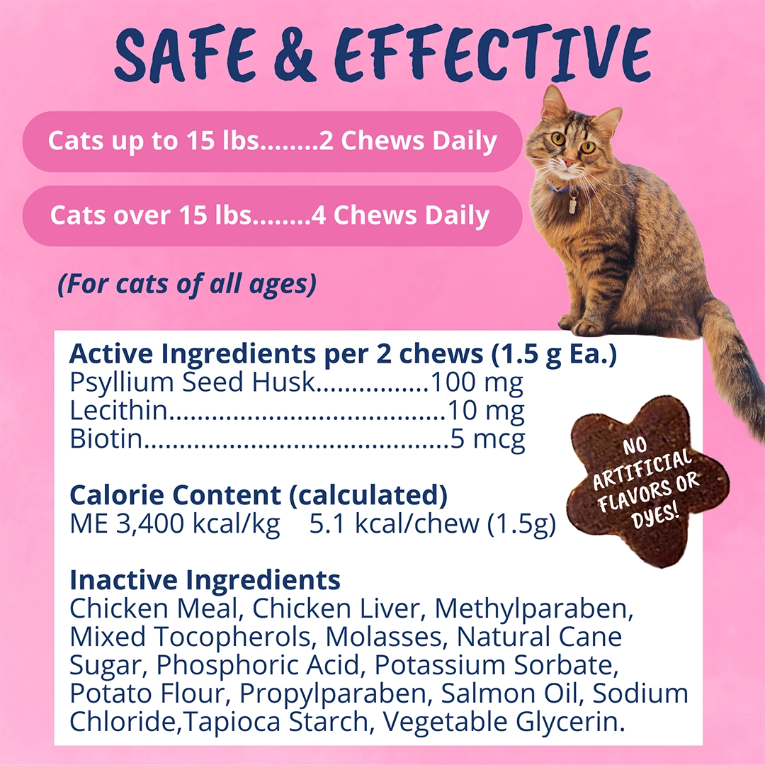 Under the Weather Cat Hairball Support Chews 60 ct.