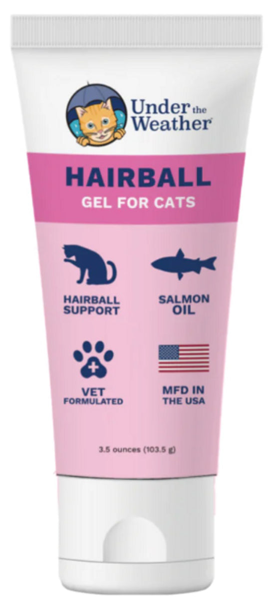 Under the Weather Hairball Squeezable Gel for Cats 3.5oz