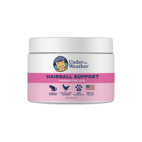 Under the Weather Hairball Support Powder for Cats 2.54oz