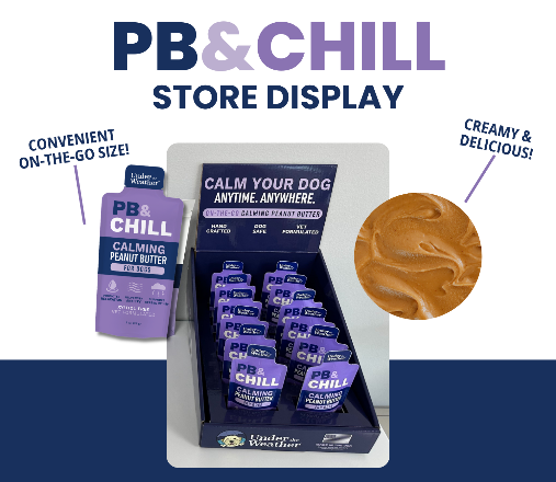Under the Weather PB & Chill Calming Peanut Butter 12ea Box Display