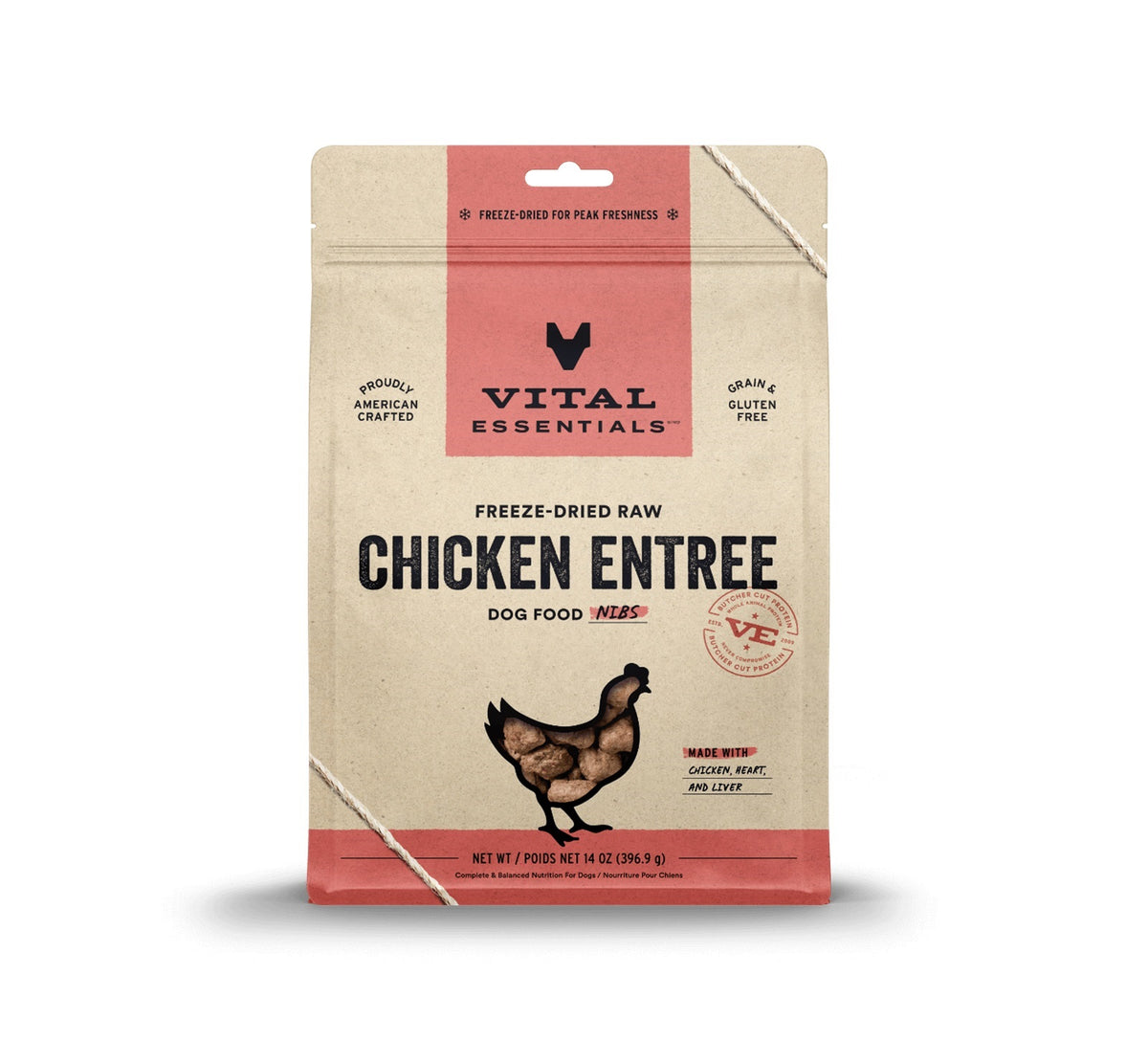 Vital Essentials® Freeze-Dried Raw Chicken Entree Dog Food Nibs, 14 oz