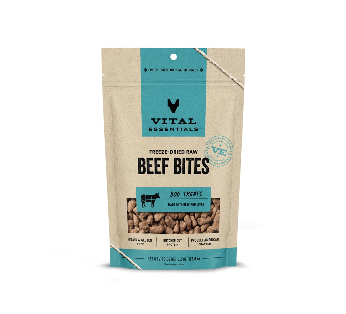 Vital Essentials® Freeze-Dried Beef Bites Dog Treats, 6.2 oz