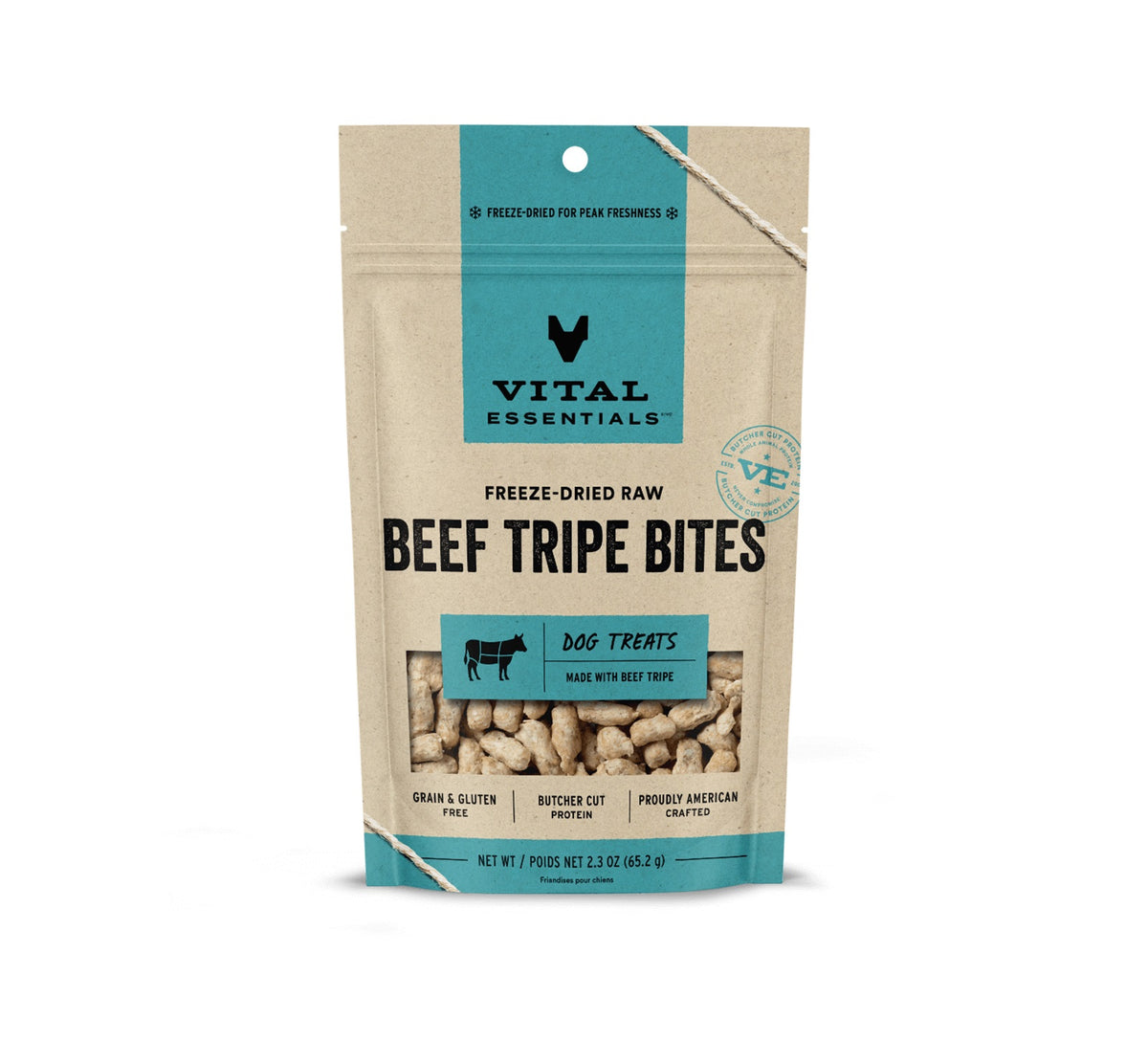 Vital Essentials® Freeze-Dried Beef Tripe Bites Dog Treats, 2.3 oz