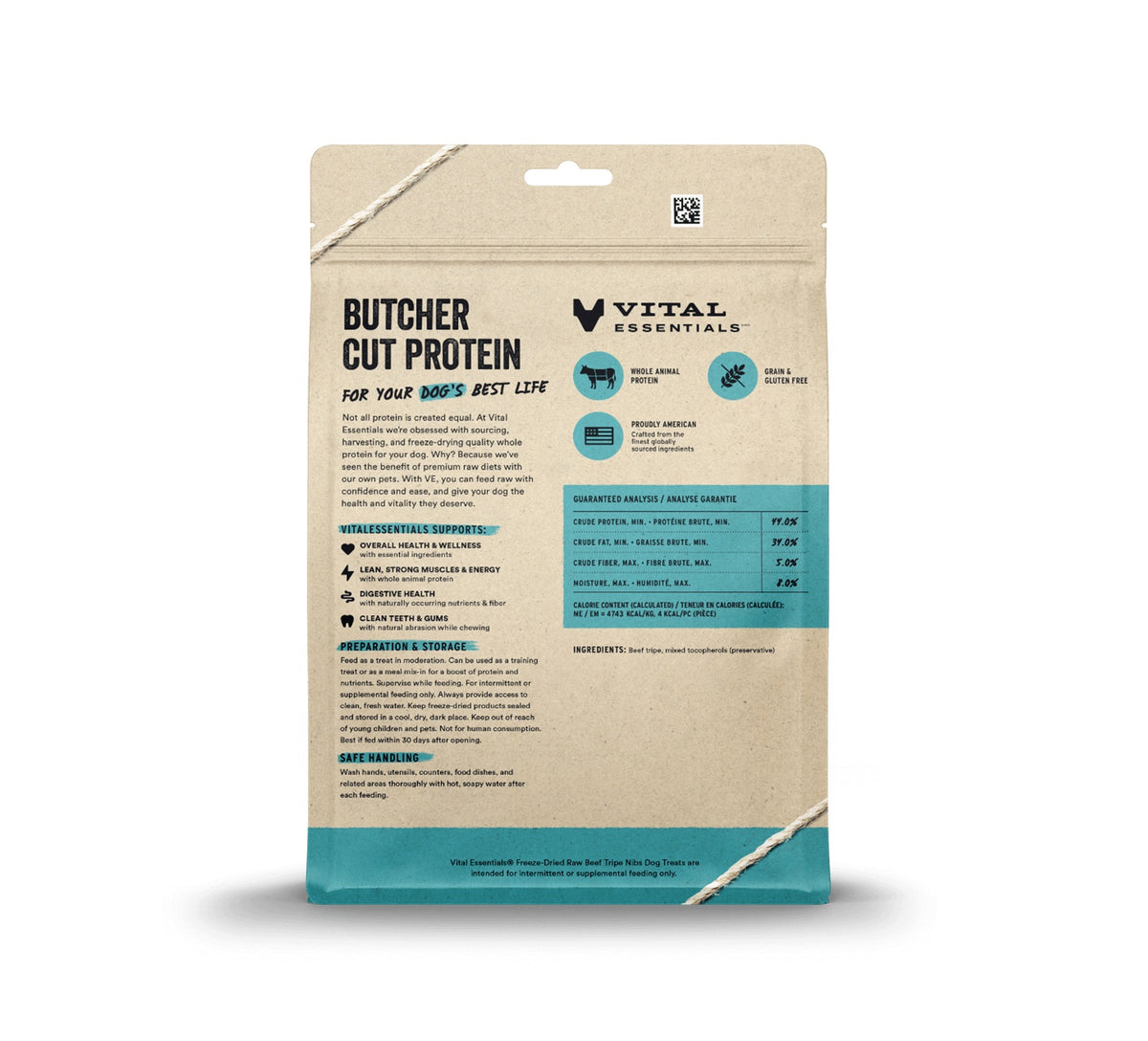 Vital Essentials® Freeze-Dried Beef Tripe Nibs Dog Treats, 14 oz