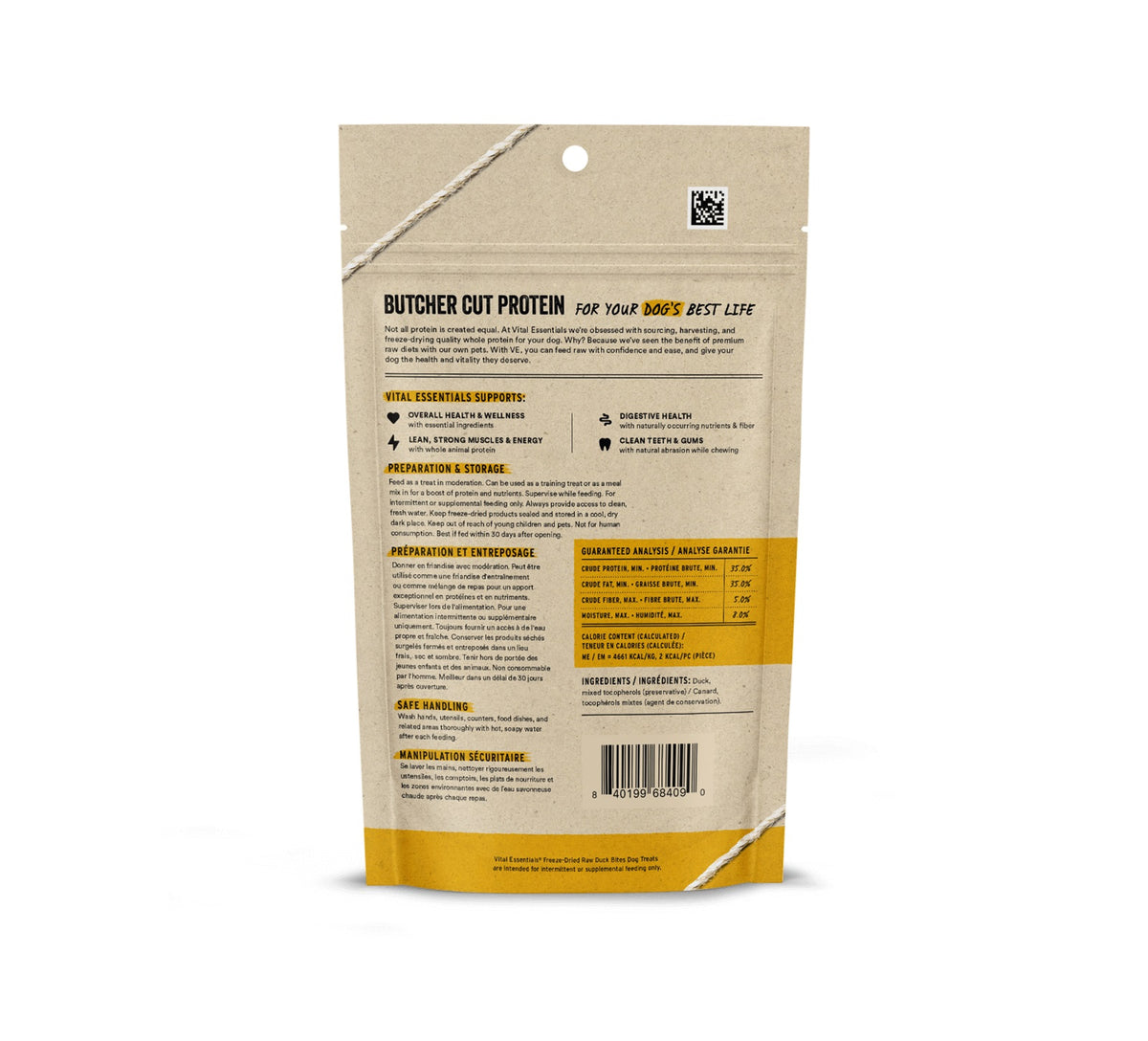 Vital Essentials® Freeze-Dried Duck Bites Dog Treats, 2 oz