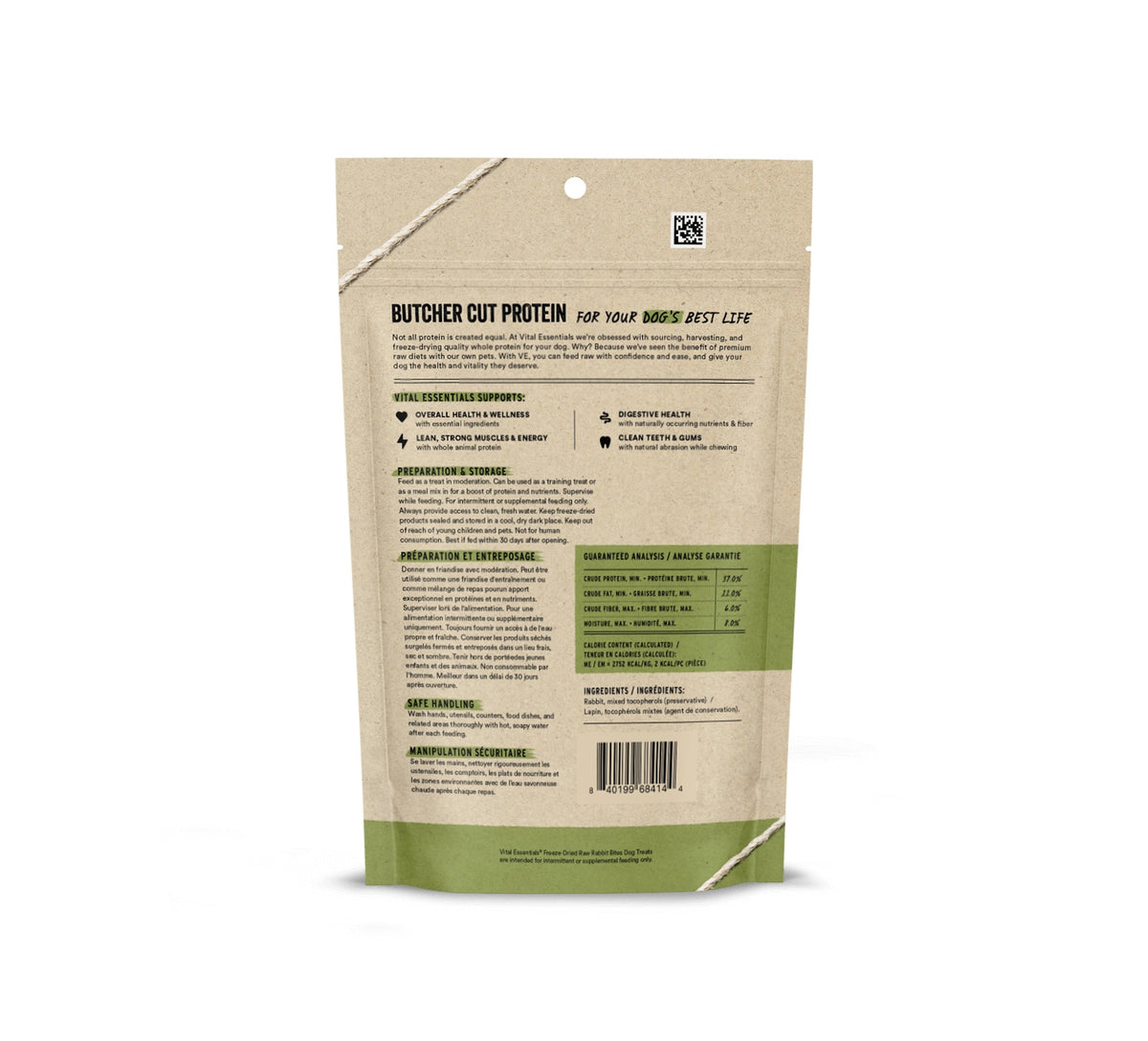 Vital Essentials® Freeze-Dried Rabbit Bites Dog Treats, 5 oz