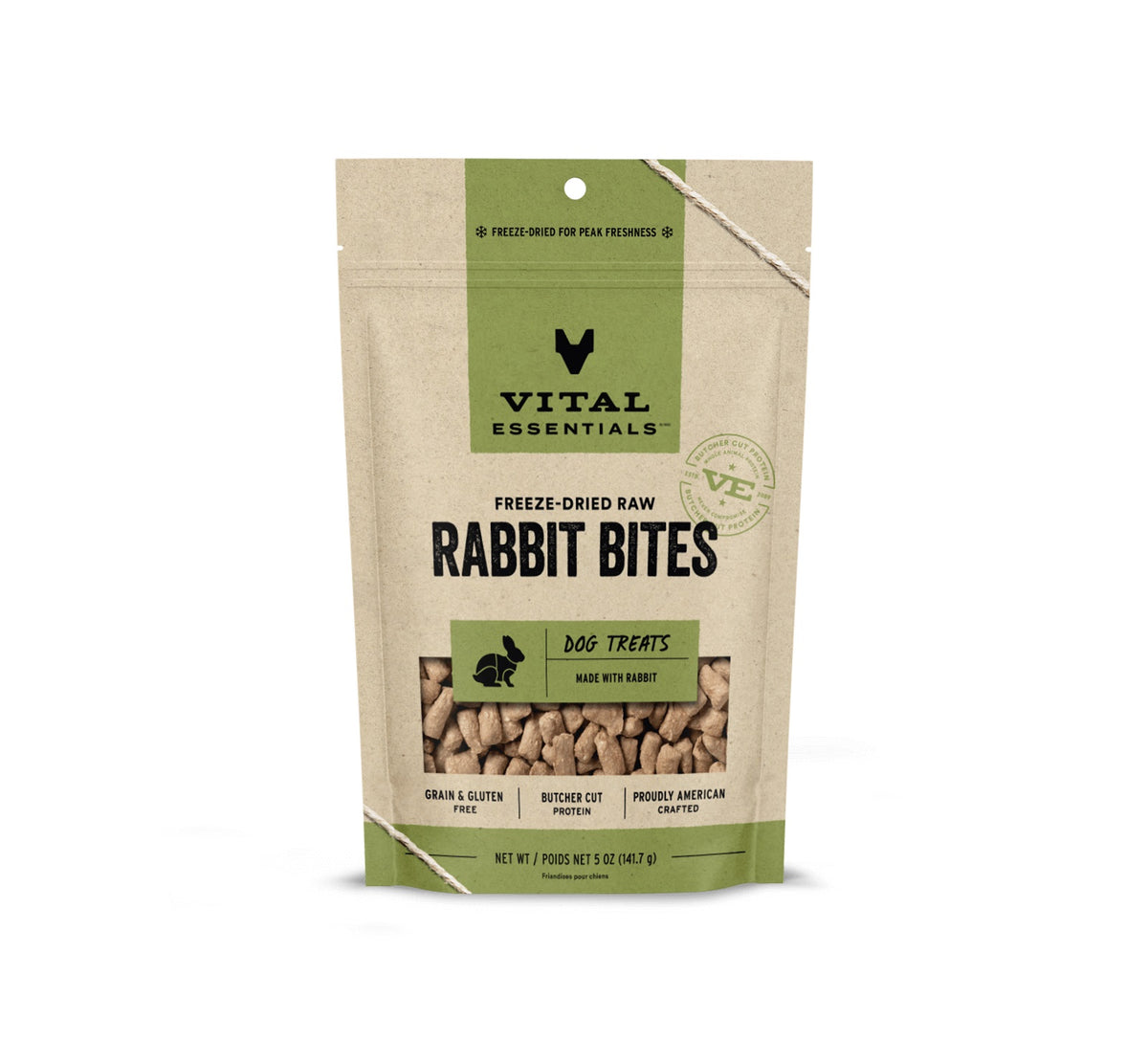 Vital Essentials® Freeze-Dried Rabbit Bites Dog Treats, 5 oz