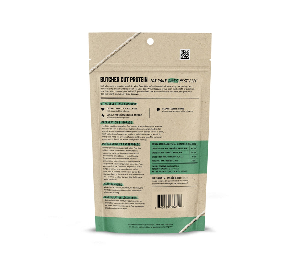 Vital Essentials® Freeze-Dried Raw Salmon Bites Dog Treats, 2.5 oz