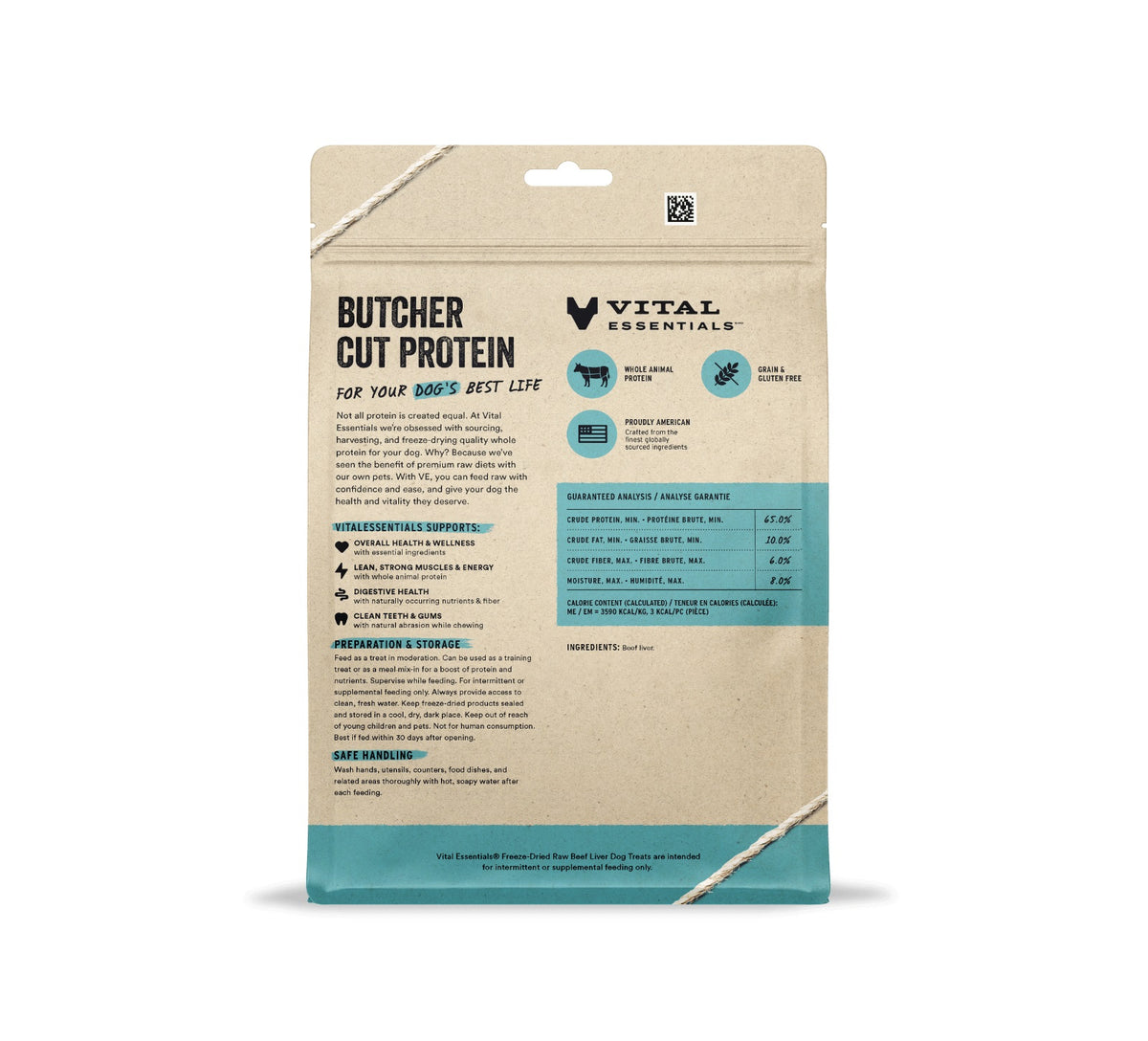 Vital Essentials® Freeze-Dried Raw Beef Liver Dog Treats, 15 oz