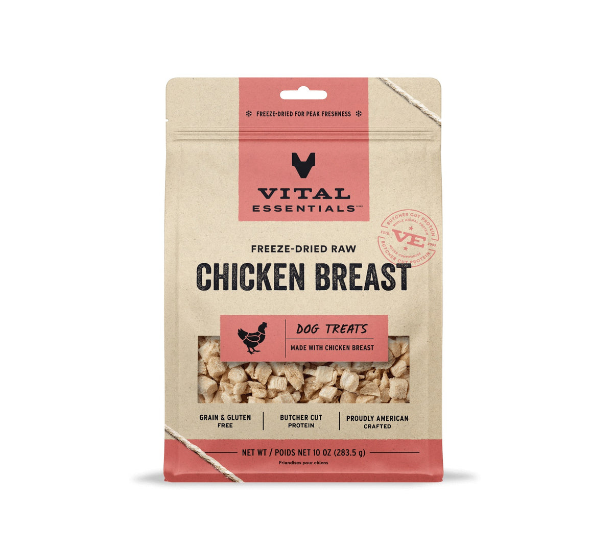 Vital Essentials® Freeze-Dried Raw Chicken Breast Dog Treats, 10 oz