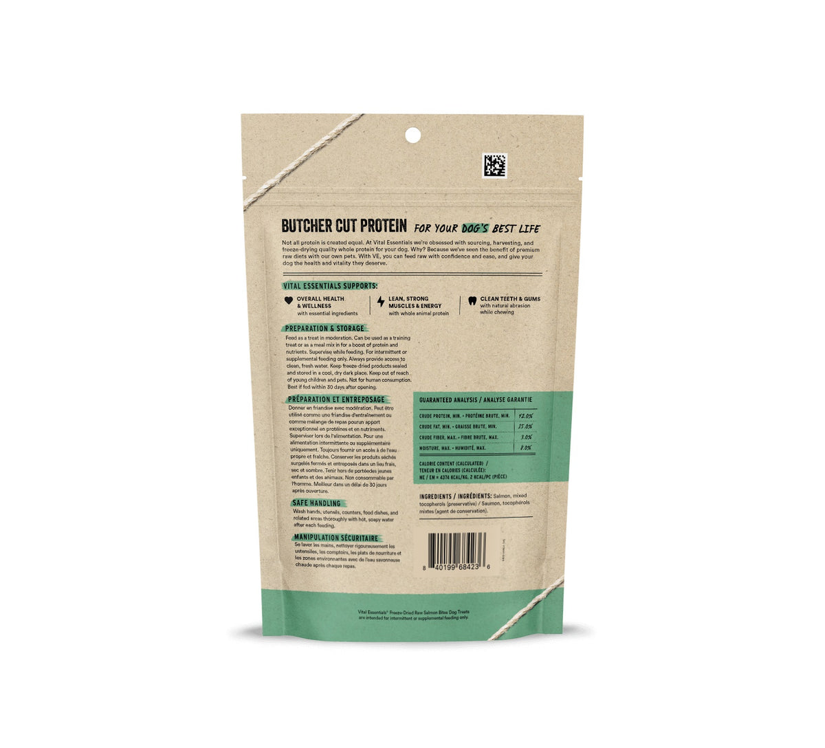 Vital Essentials® Freeze-Dried Raw Salmon Bites Dog Treats, 5 oz