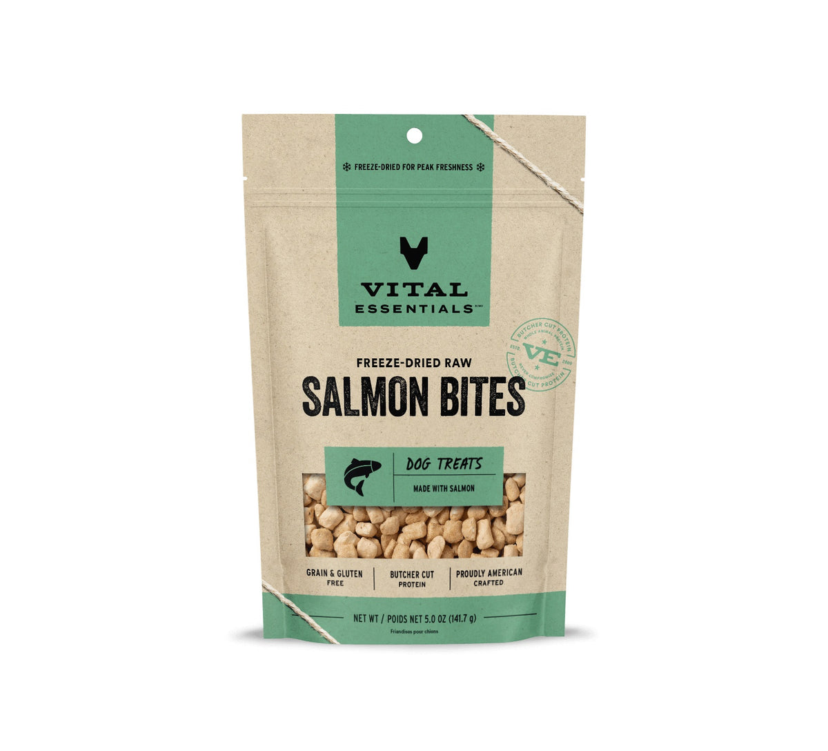Vital Essentials® Freeze-Dried Raw Salmon Bites Dog Treats, 5 oz