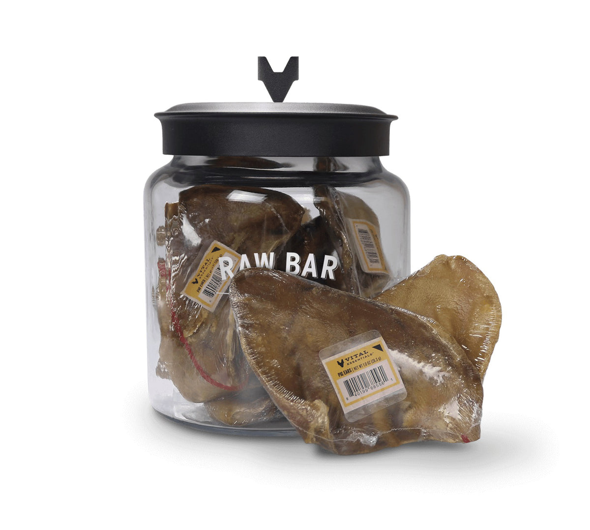 Vital Essentials® RAW BAR Freeze-Dried Raw Pig Ears Dog Snacks - 18 pcs