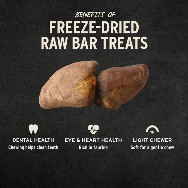 Vital Essentials RAW BAR Freeze-Dried Raw Turkey Hearts Dog Treat, 1.6 oz