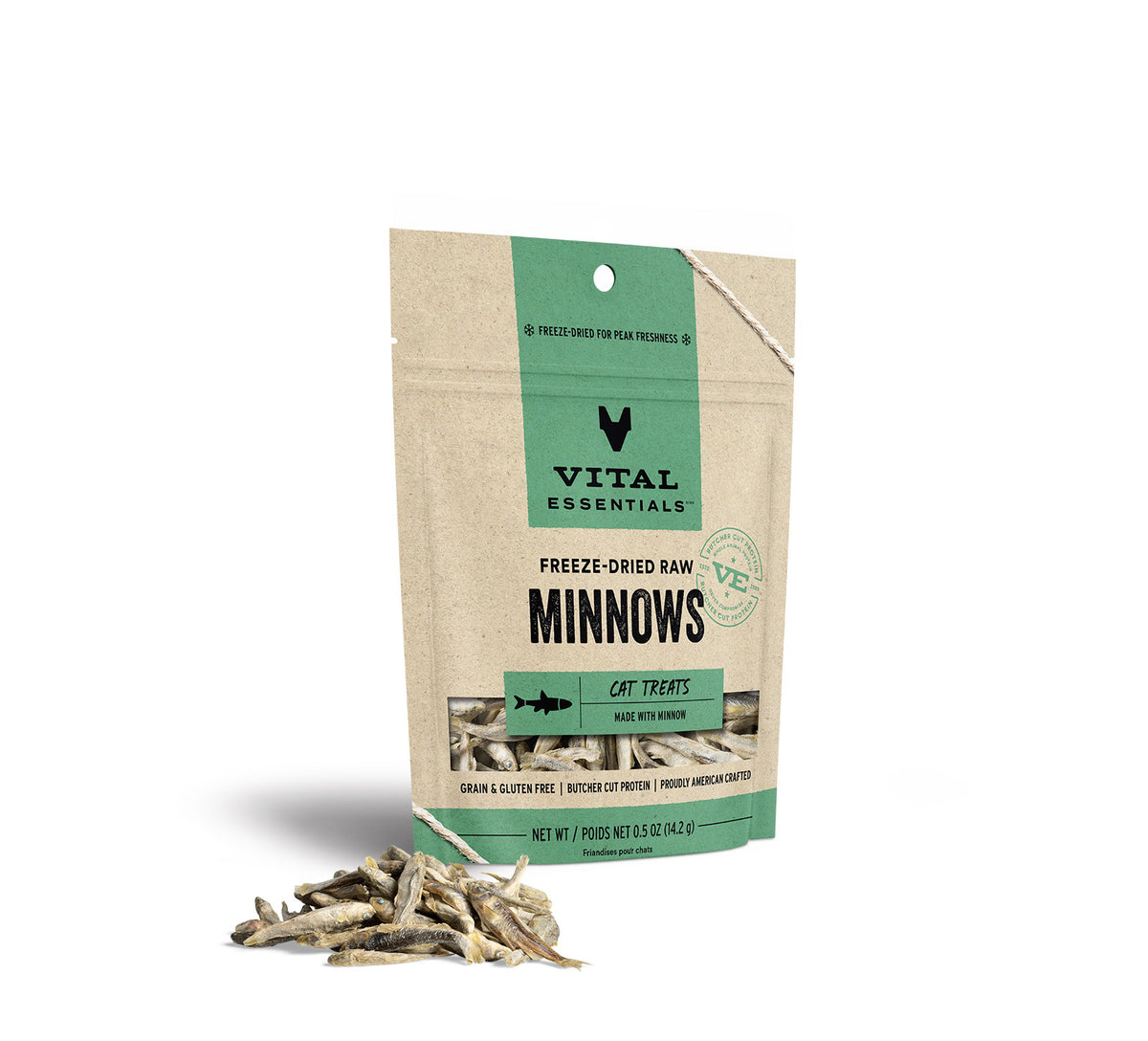 Vital Essentials® Freeze-Dried Minnows Cat Treats, 0.5 oz