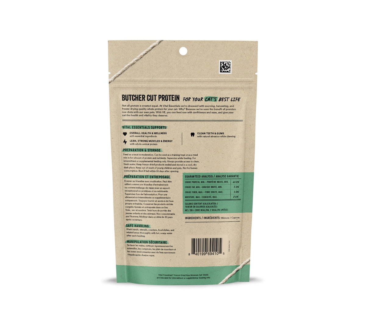 Vital Essentials® Freeze-Dried Raw Minnows Cat Treats, 1.0 oz