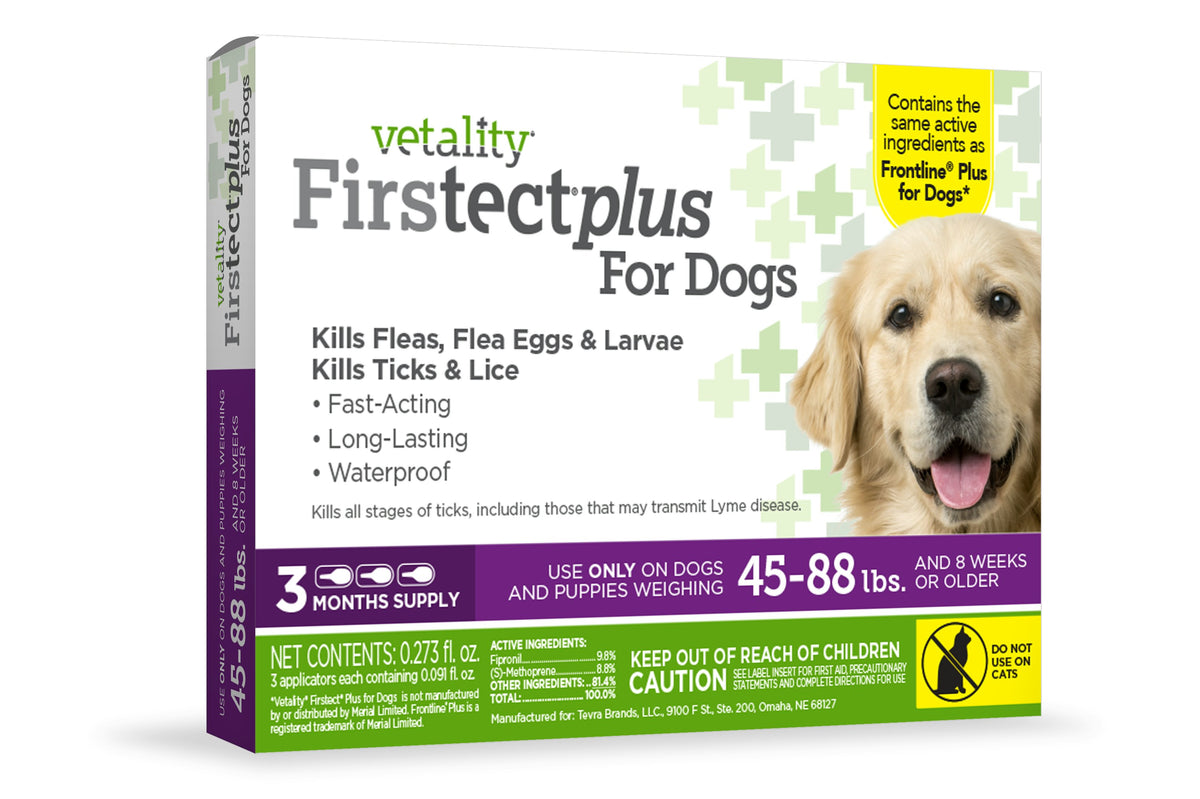 Vetality Firstect Plus For Large Dogs 45-88 lbs