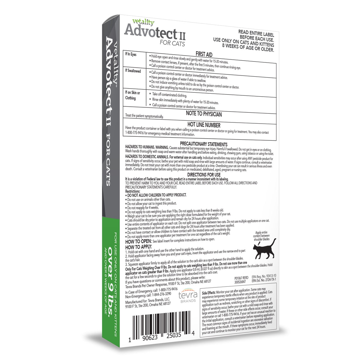 Vetality Advotect II for Cats > 9 lbs
