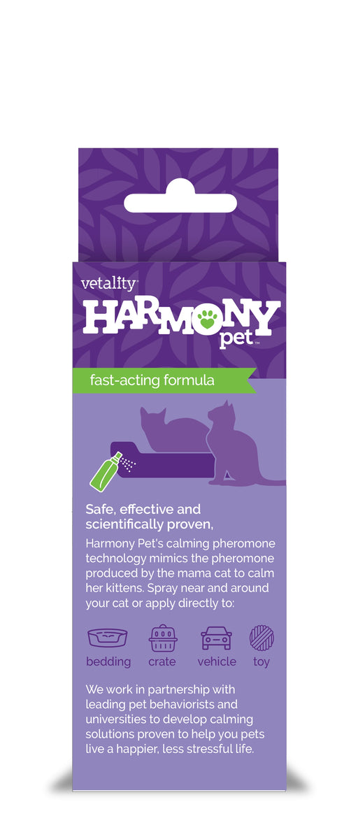 Vetality Harmony Pet Calming Spray for Cats 1.62 fl oz