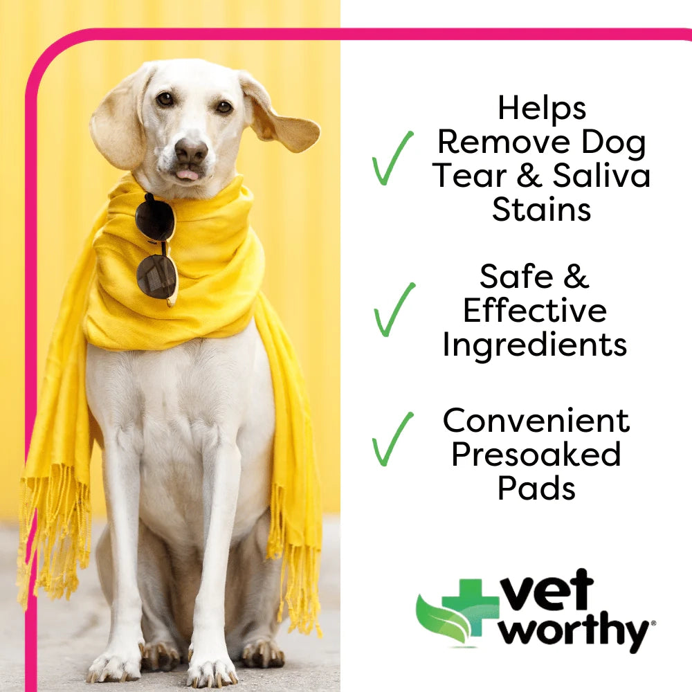 Vet Worthy Tear Stain Wipes 60ct