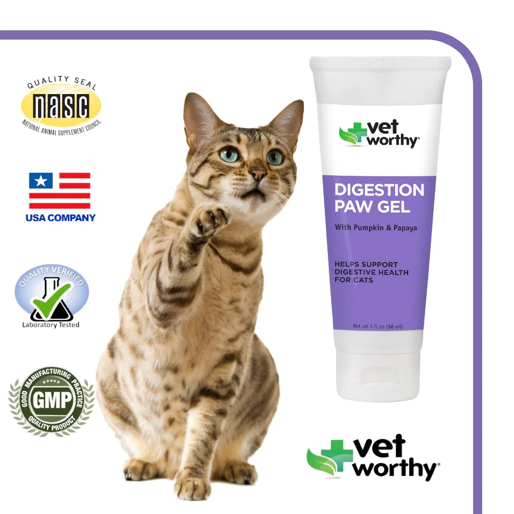 Vet Worthy - 3 oz Digestive Paw Gel Feline