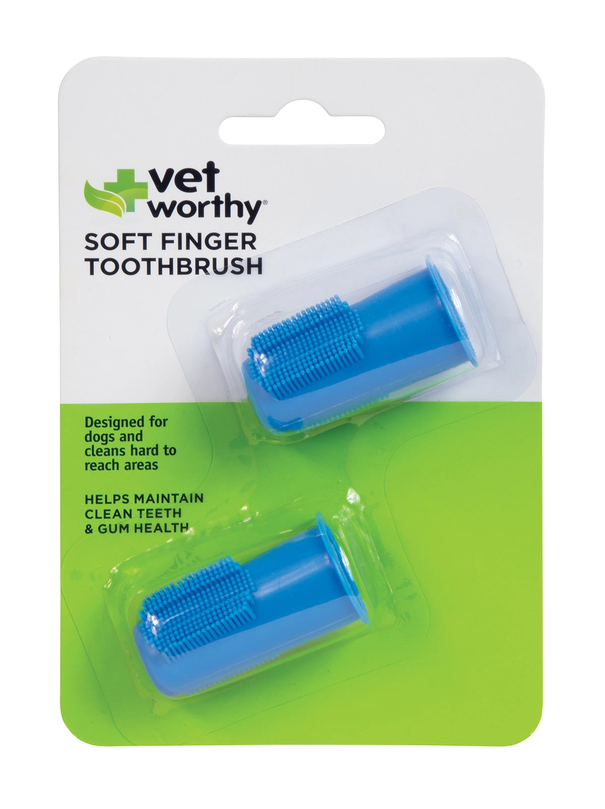Vet Worthy Pet Soft Finger Toothbrush 2ct