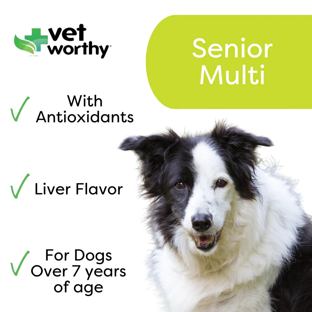 Vet Worthy Multi-Vitamins for Seniors Soft Chews 60ct