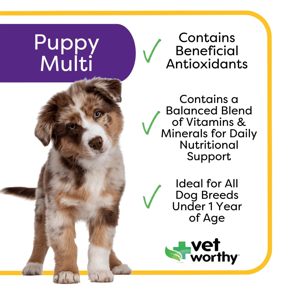 Vet Worthy Multi-Vitamins for Puppy Soft Chews 60ct