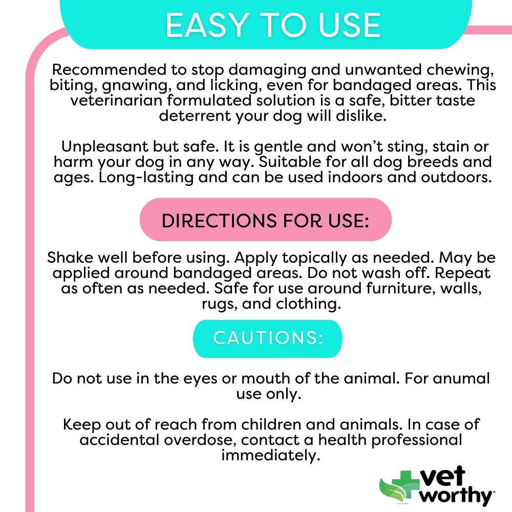 Vet Worthy Bitter Spray 8oz