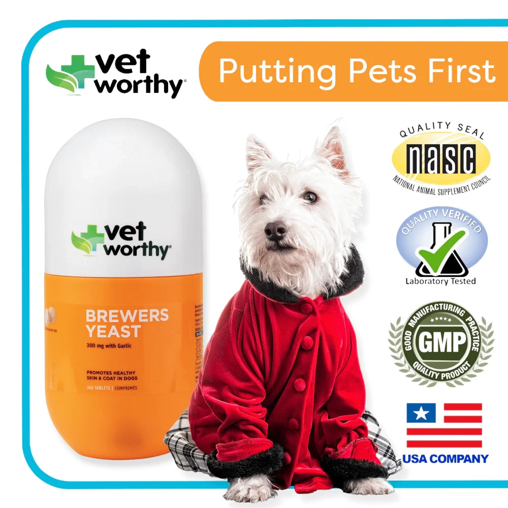 Vet Worthy Brewer's Yeast Tablets 300ct