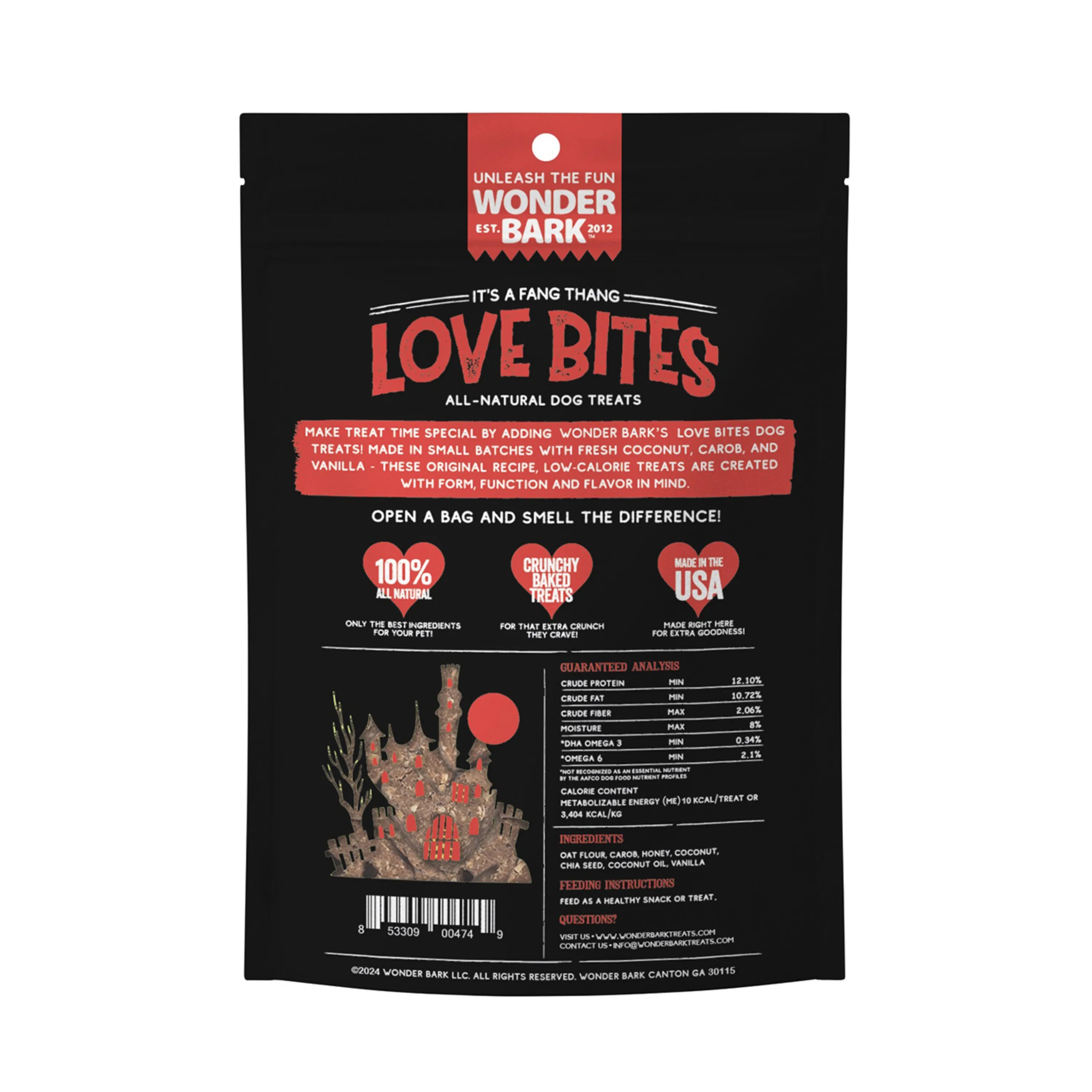 Wonder Bark Halloween Love Bites 5oz.