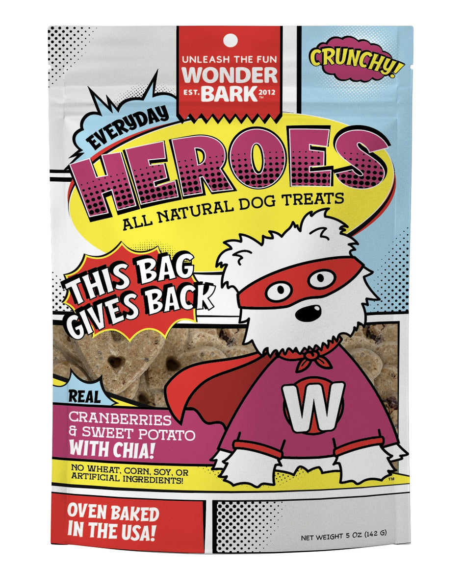 Wonder Bark Everyday Heroes - Cranberries + Sweet Potato 5oz.