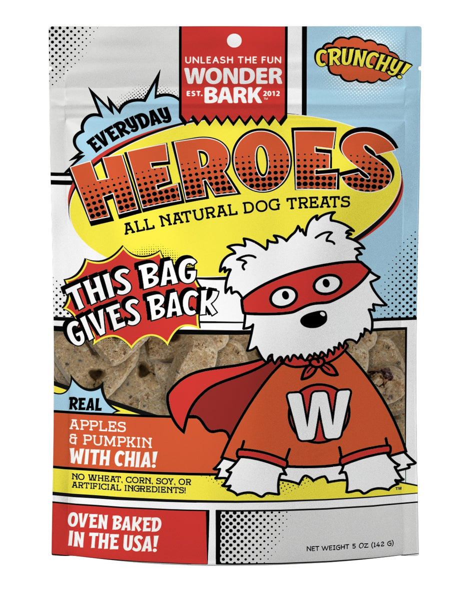 Wonder Bark Everyday Heroes - Apples + Pumpkin 5oz.