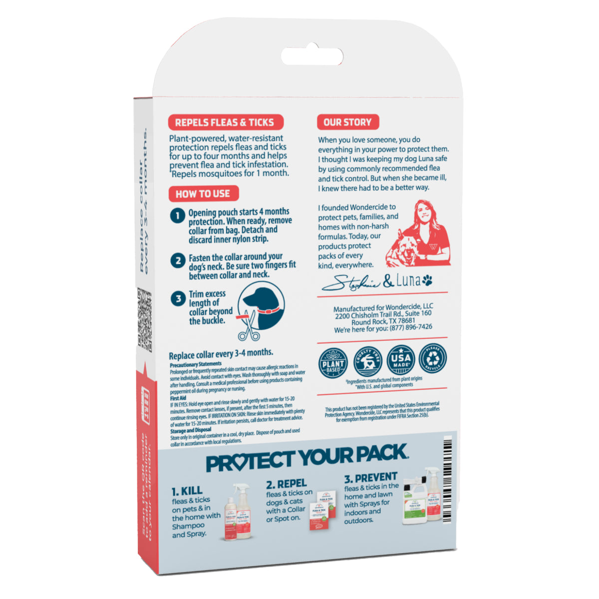 Wondercide Flea & Tick Collar for Dogs Peppermint Small to Medium