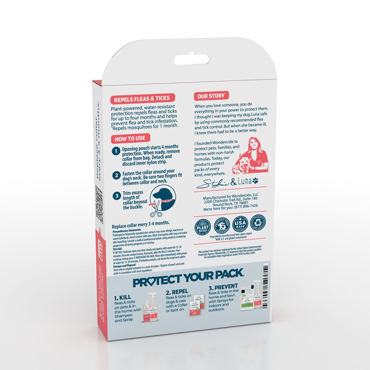 Wondercide Flea & Tick Collar for Dogs Peppermint Large (up to 27.5")