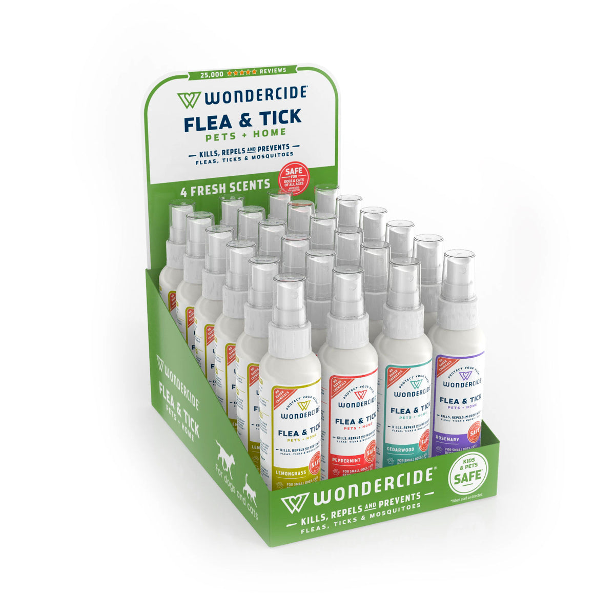 Wondercide Flea & Tick Countertop display, 24ct.